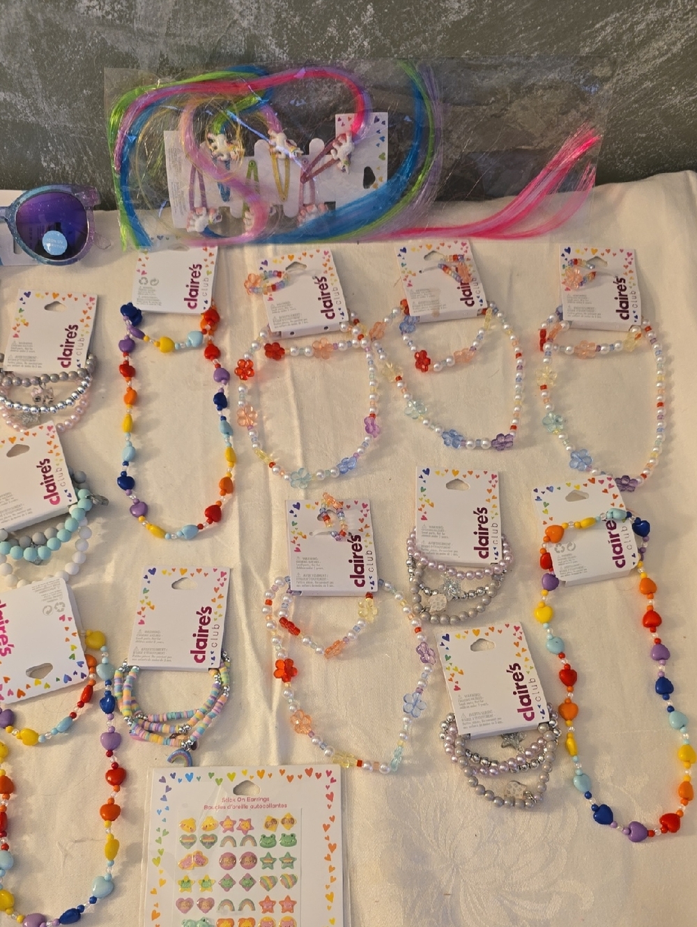 23 Claire's Kids Multicolor Beaded Necklace and Bracelet Set - And More New - Picture 5 of 9